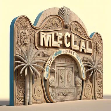 3D model Mexicali in Mexico (STL)